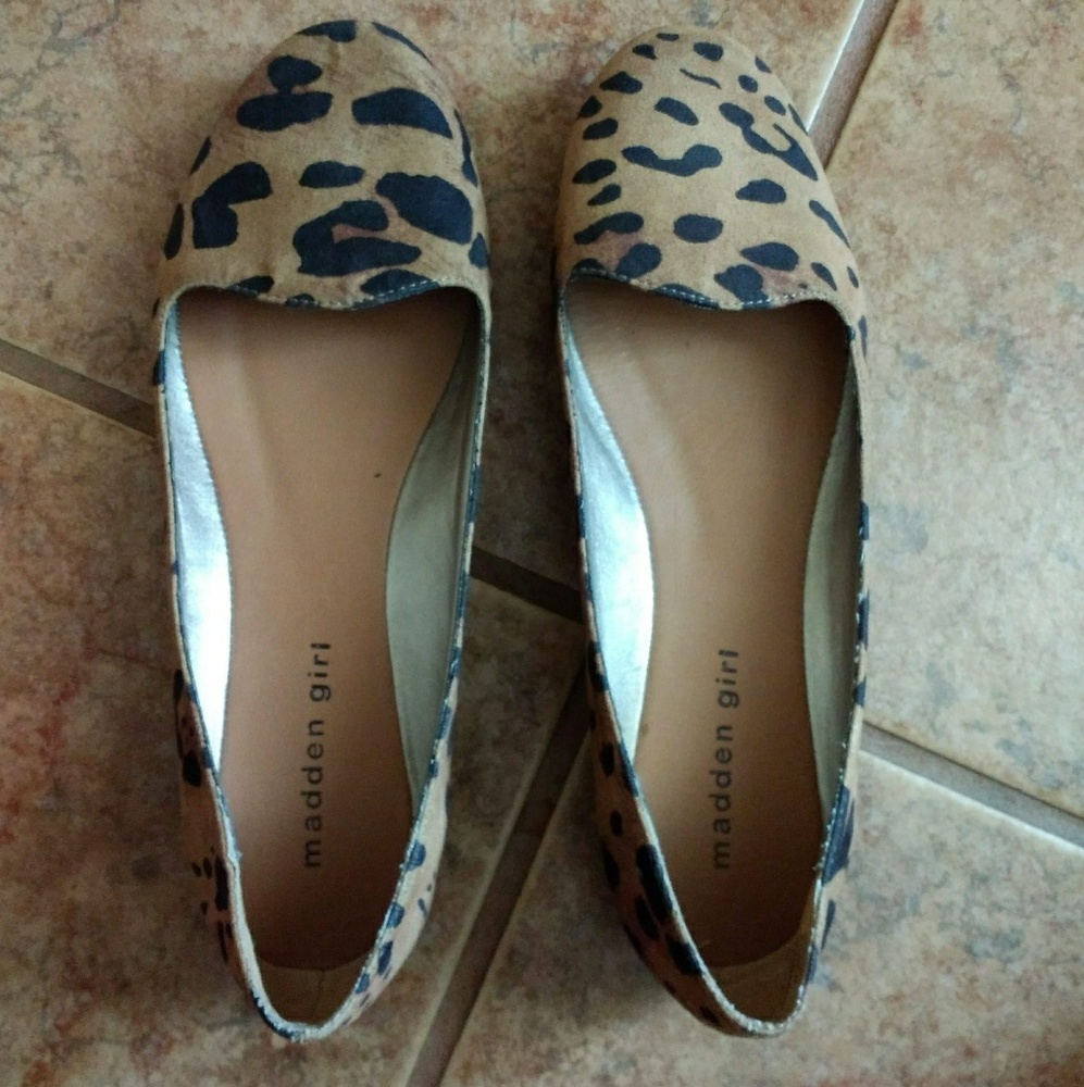 Cheetah print flats from Madden Girl Size 8.5 M